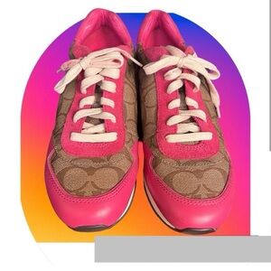 Coach Sneakers in Hot Pink